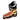 Ski boot secures ski on snow for winter sports activity.